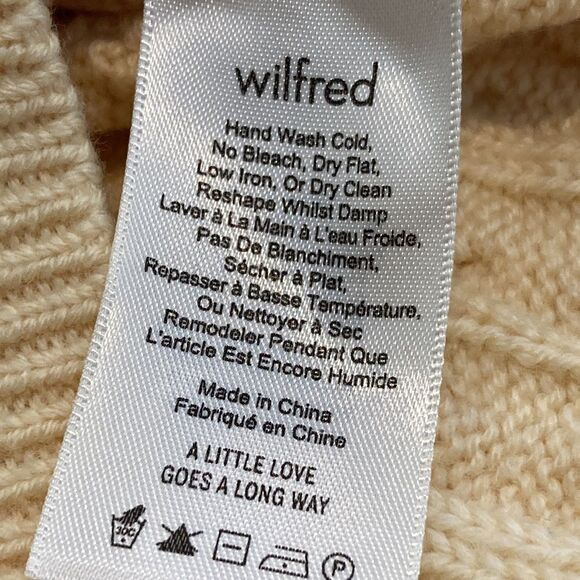 Aritzia Wilfred Butter Yellow Devry V-Neck Sweater V-neck oversized XXS - Picture 9 of 14